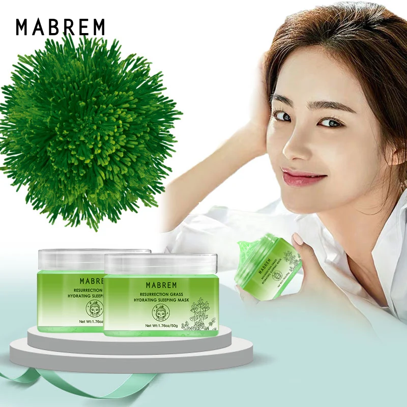 

2PCS MABREM Plant Hydrating Face Moisturizing Anti-Aging Whitening Skin Care Revitalizing Cream Sleeping Facial 50g