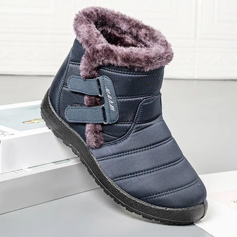 

Ladies Men's Waterproof Snow Boots Plush Casual Pull-on Winter Shoes Large Size Cotton Shoes Cotton Boots Snow Boots Men