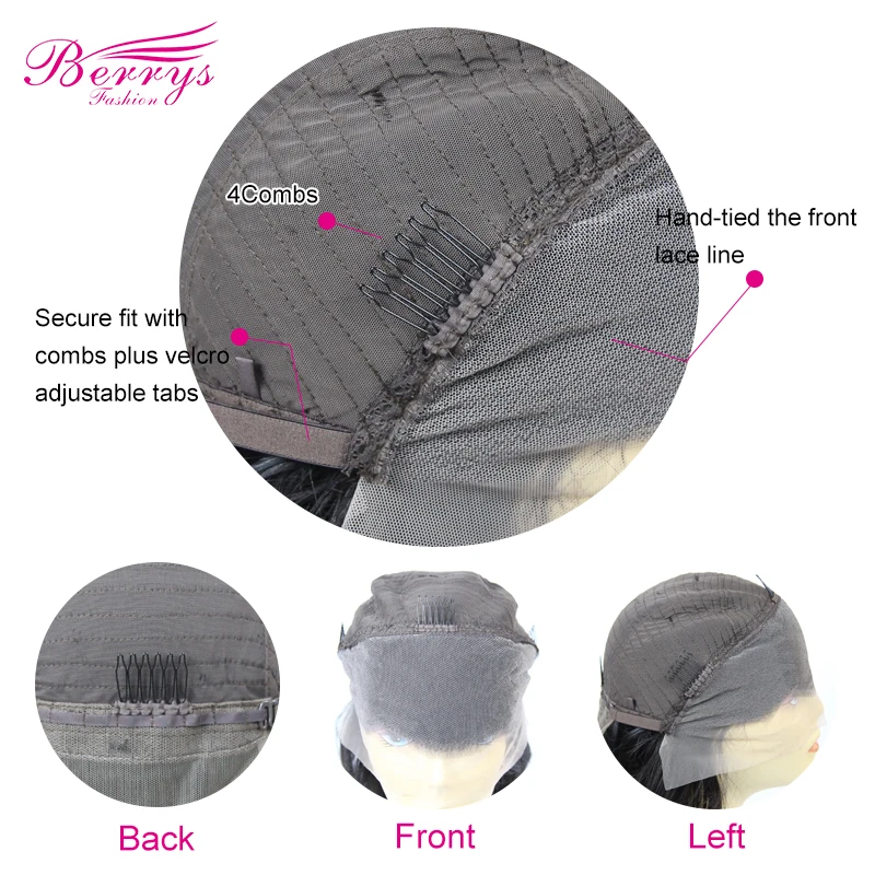 Вьющиеся человеческие волосы парики для волос с детскими волосами 13x4