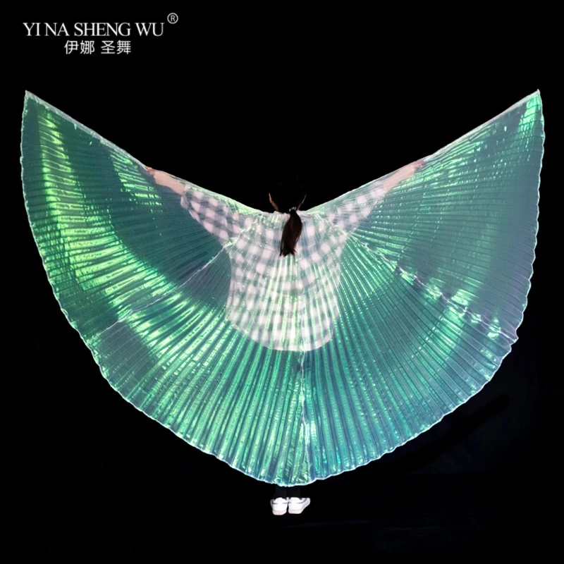 

Kids 11 Colors Belly Dance Isis Wings Unisex Bollywood Oriental Egypt Wing Children Belly Dance Performance Wings Without Sticks
