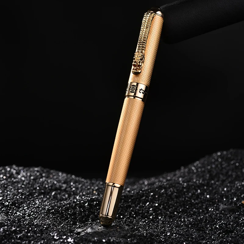 Jinhao винтажная Роскошная перьевая ручка красивая Рябь с клипсой дракона