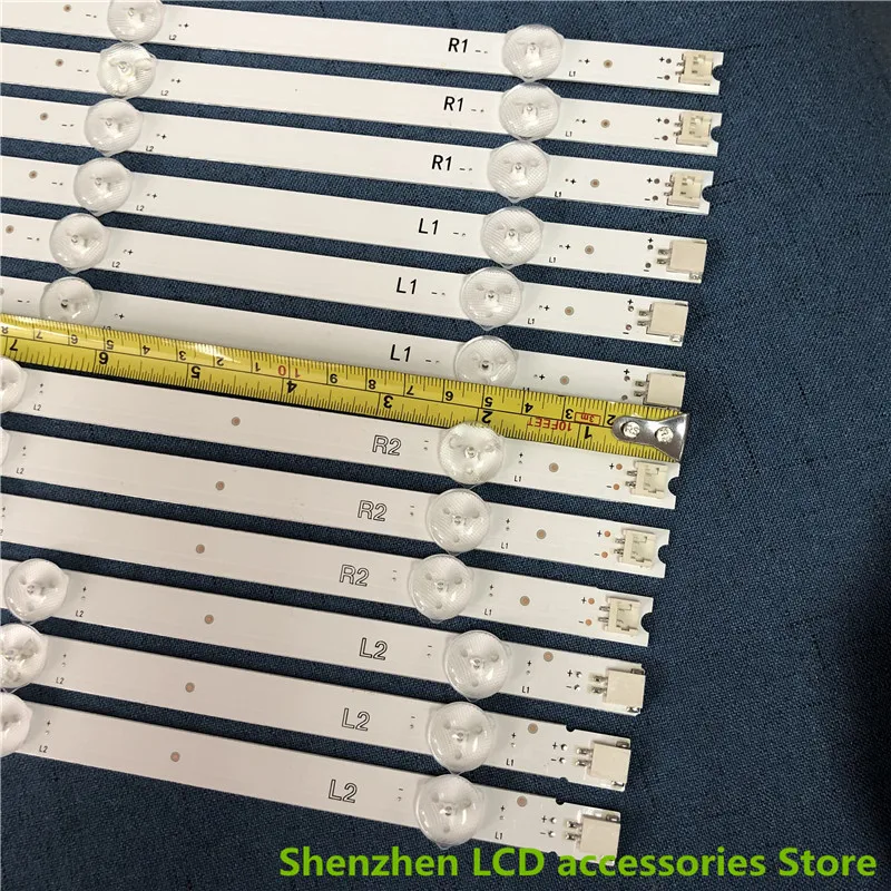 12 шт./лот для SKYWORTH 55E730A 55GB7800 ЖК-дисплей ТВ подсветка бар 6916L-1447A/1448A/1449A/50A 55 V14 DRT 100%