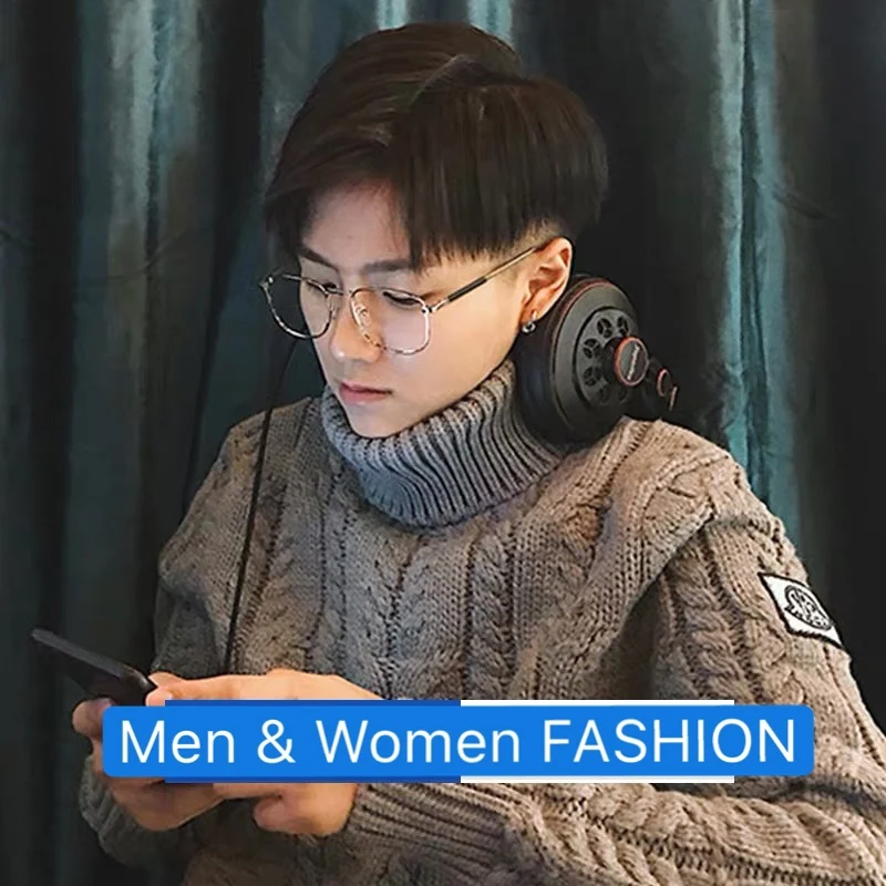 Мужские и женские очки с оправой из прозрачного титана в стиле ретро круглые