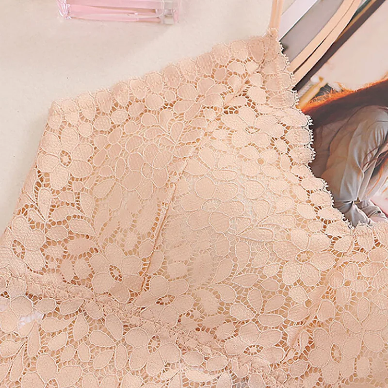 Женские кружевные топы с мягкой обмоткой Топ Bralette женские бюстгальтеры бандо