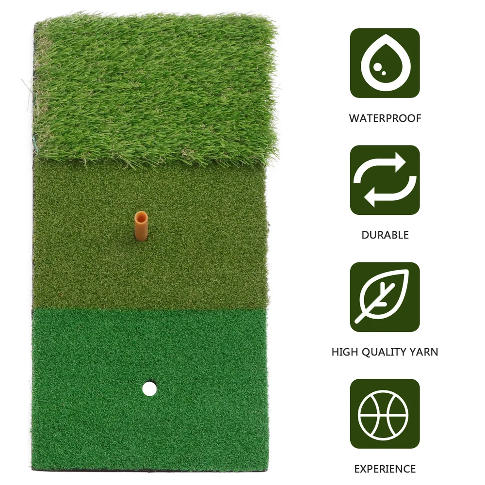 

Practice Mat Portable Swing Mat Hitting Mat and Driving Pad Outdoor Indoor Training Aids Green 3 Colors Long and Short Gras