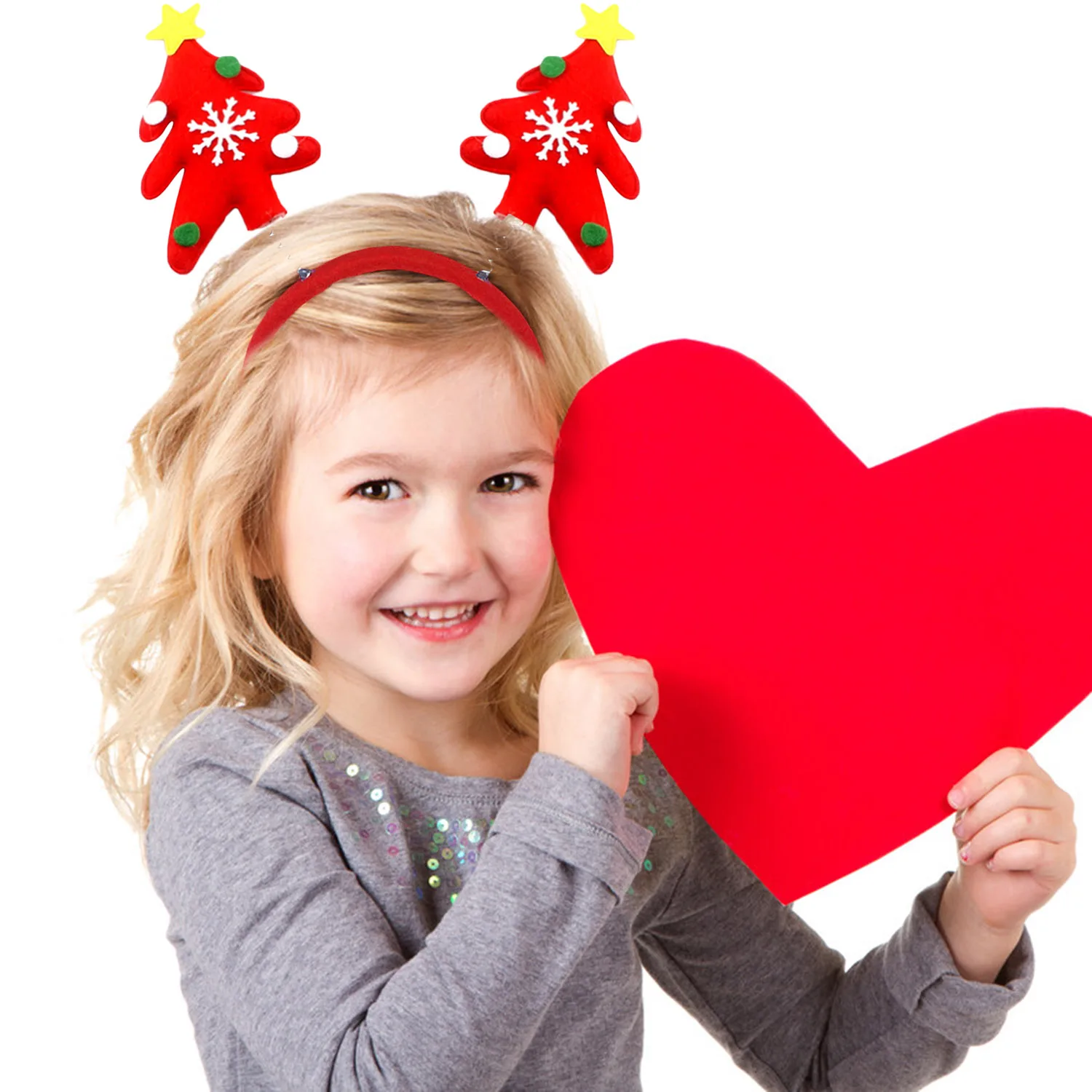 Behogar Cute Merry Christmas Headbands Santa Claus Snowman Bear Hair Hoops for Children Adults Xmas Party Costume Accessories | Дом и сад