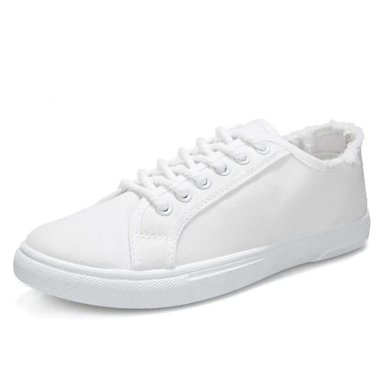 

2021 Spring Autumn New Casual Breathable Shoes Men Non-slip Lace-up Shoe Male All-match Comfortable Flat Solid Color Men Shoes