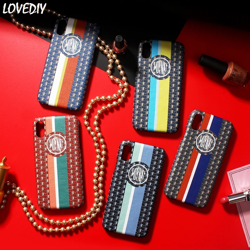 Высококачественный кожаный чехол для телефона iPhone 6 S plus 7 7plus 8 8plus X XS Max Xr роскошные