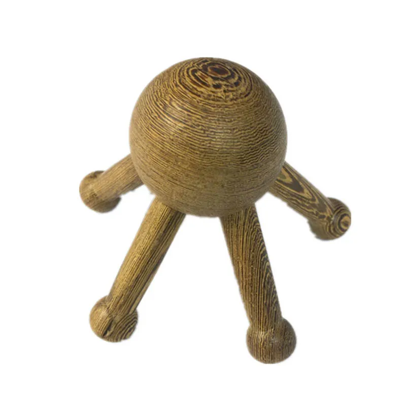 

2021 New Five-grabbing Belly Slimming Scratching Massage Wenge Wood Five-claw Head Abdomen Massager Head Scraper Head Claws