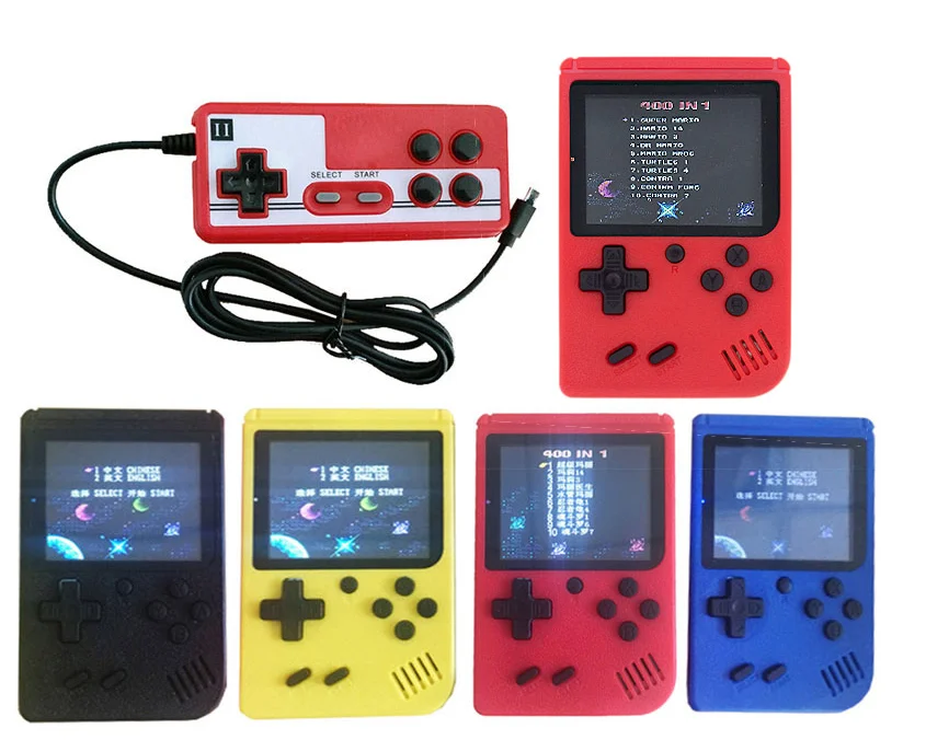 Новинка Coolboy ретро мини 2 портативная игровая консоль эмулятор встроенные 400 игры видеоигры портативная консоль 3,0 дюймов цветной ЖК-дисплей