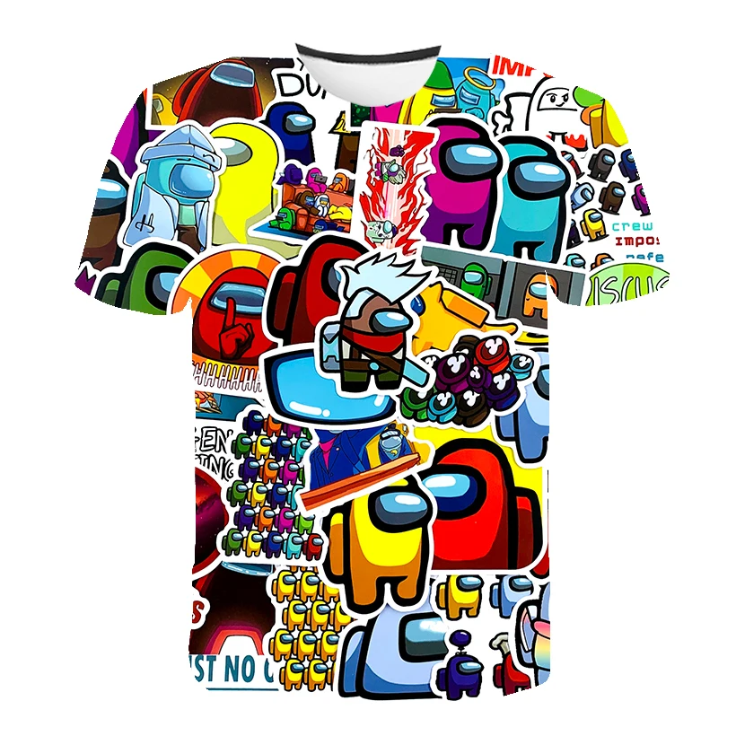 

Kids baby T Shirt For Kid 2021 Boys T Shirts Girls T-Shirt Boys Short Sleeve Tee Kids Cartoon Game 3D Printing Clothes Children