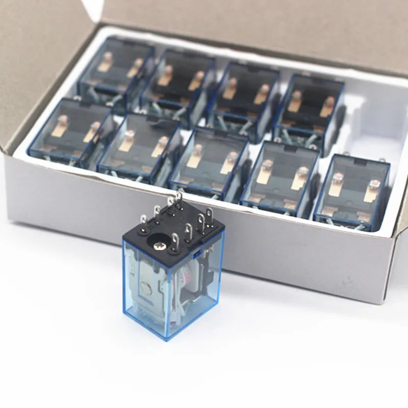 

10Pcs MY2P HH52P MY2NJ Relay Coil General DPDT Micro Mini Electromagnetic Relay Switch with LED AC 110V 220V DC 12V 24V 380V