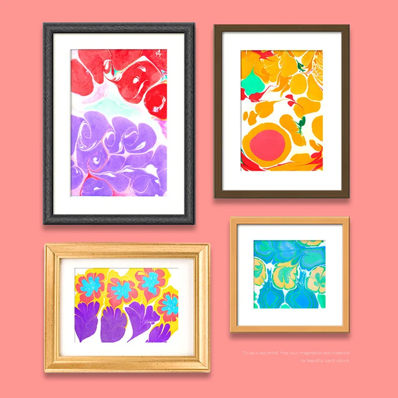

Pigment shui tuo Painting Set Graffiti Wet Extension Painting Set Floating Painting shui ying Puzzle Painted Children. 86