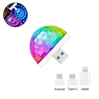 usb mini disco stage light rgb projection ball atmosphere light lamp indoor lamps for xmas parties pool club church karaoke