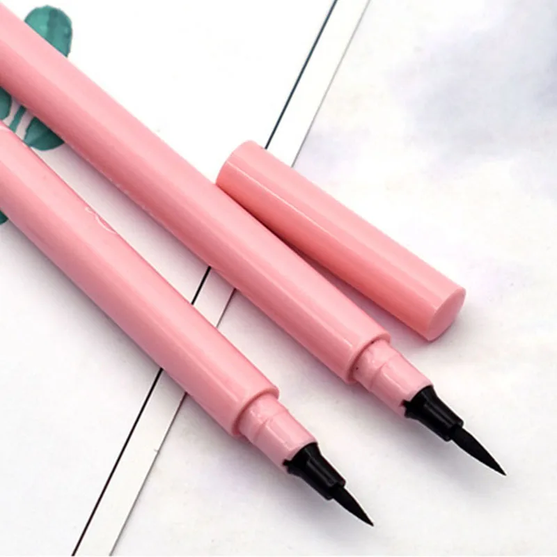 Водостойкая жидкая подводка карандаш быстросохнущая натуральная Черная