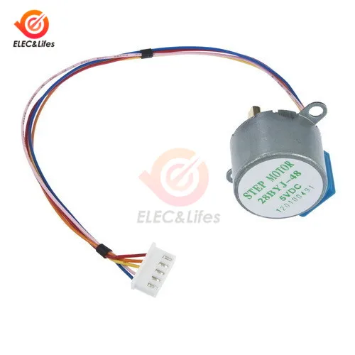 Двигатель-редуктор 28BYJ-48 4 фазы 5 В 12 постоянного тока для модуля Arduino + ULN2003 Модуль