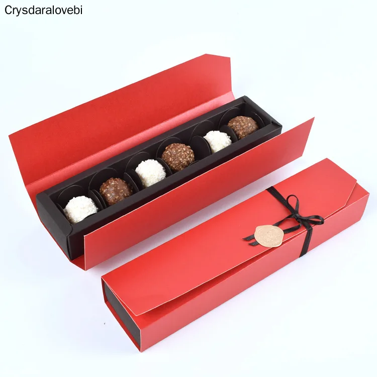 

20 шт. коробка для шоколада, сувениры, красные черные подарочные коробки для ювелирных изделий, коробка из крафт-бумаги для конфет, свадебный ...