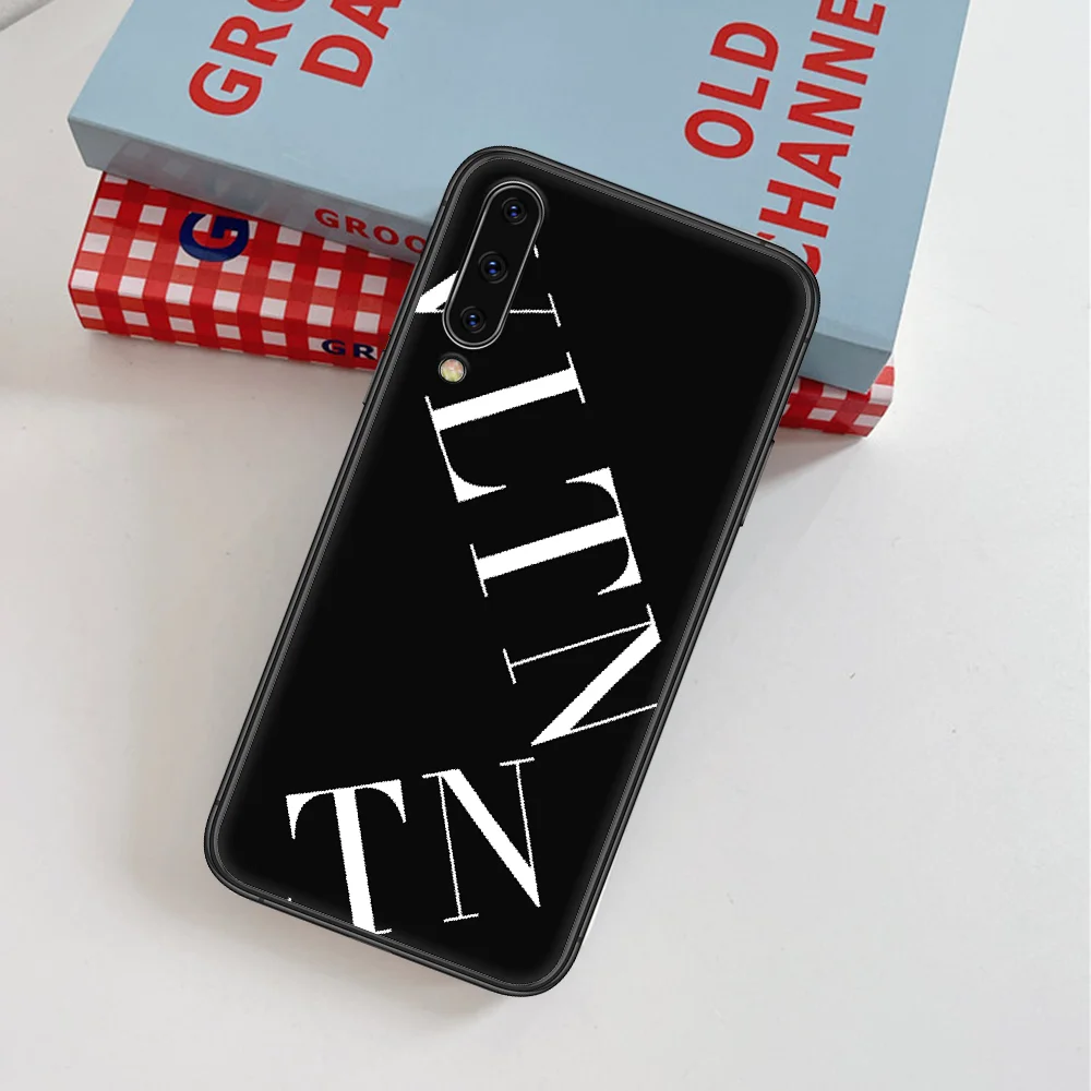 

VLYN Fashion Luxury Brand Phone Case For Samsung Galaxy A 3 5 7 8 10 20 20E 21S 30 30S 40 50 51 70 71 black Etui Painting Back