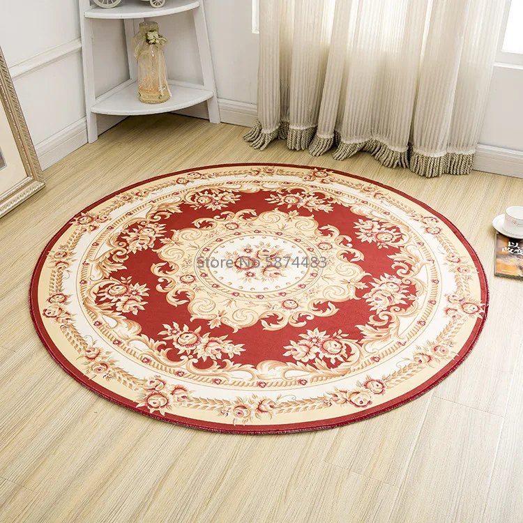 Современная печатная круглая подушка для ковра журнальный столик спальни