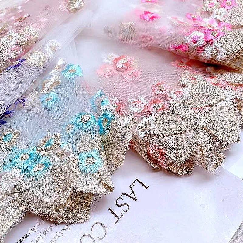 

Новинка, 2 м/лот, ширина 20 см, красивая Сетчатое вышитое кружево отделка, листья, золотая нить, 5 цветов, в наличии х896