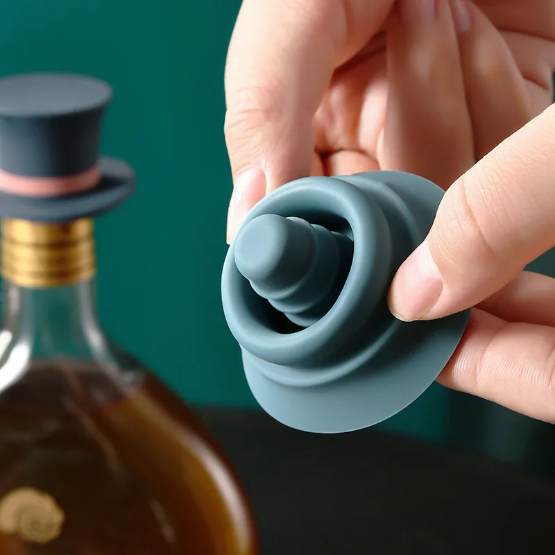 1PC Wine Bottle Stopper Silicone Creative Champagne Beer Cork Plug Sealer Cap Bar Kitchen Tool | Дом и сад
