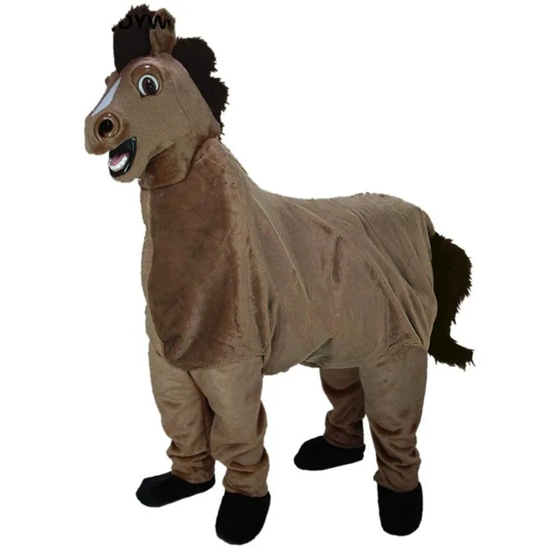 Horse Mascot Costume Cosplay Furry Suits Party Game Fursuit Cartoon Dress Outfits Carnival Halloween Xmas Easter Ad Clothes