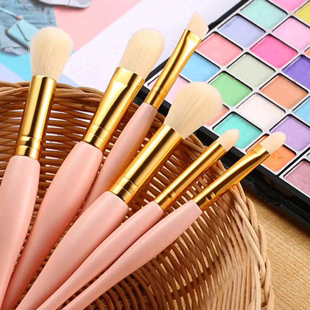 Набор профессиональных кистей для макияжа 6 шт. тени пудра основа кисть румян и