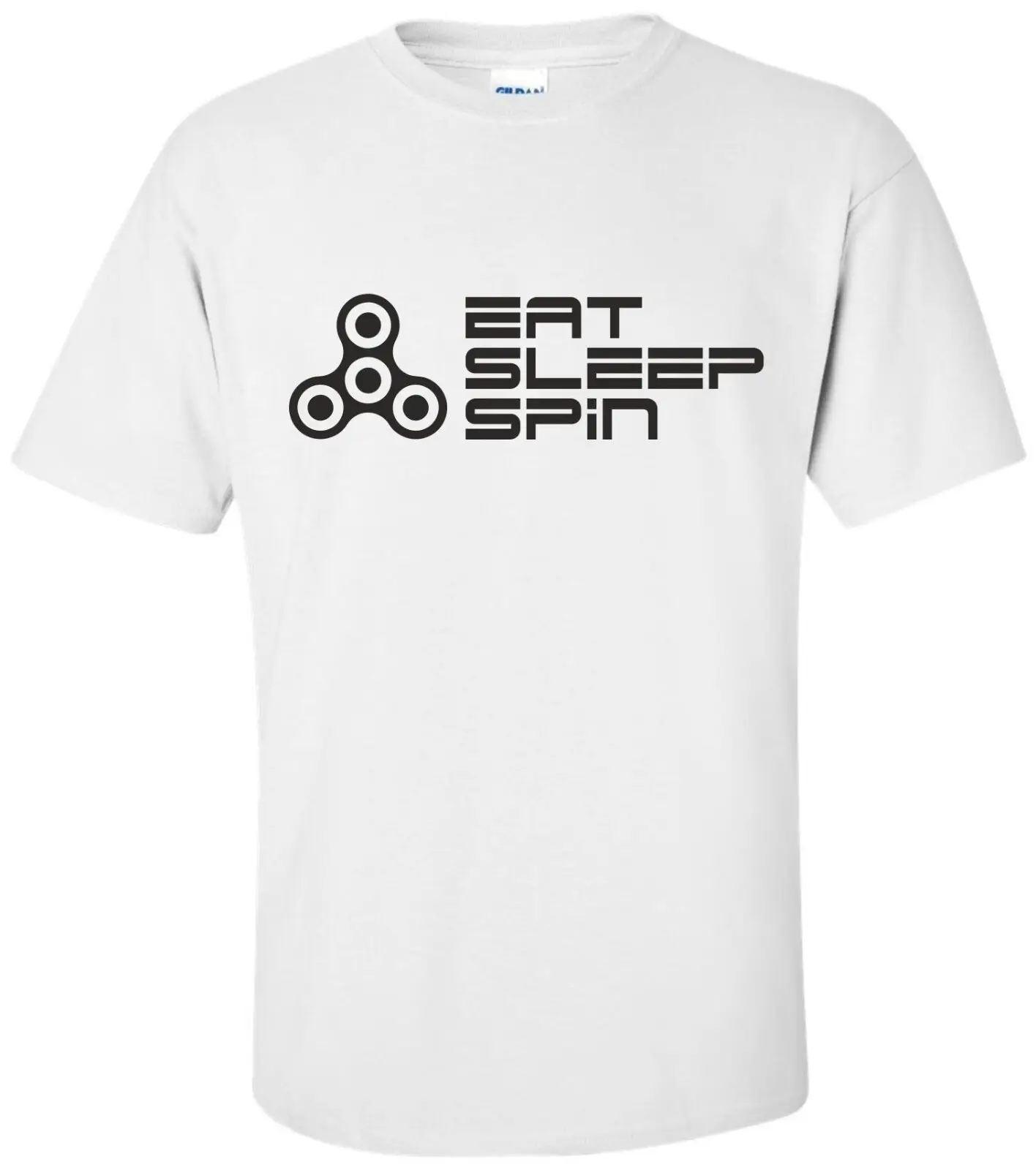 EAT SLEEP SPIN spinner забавная Мужская футболка для мальчика Подарок Идея игрушка игры в