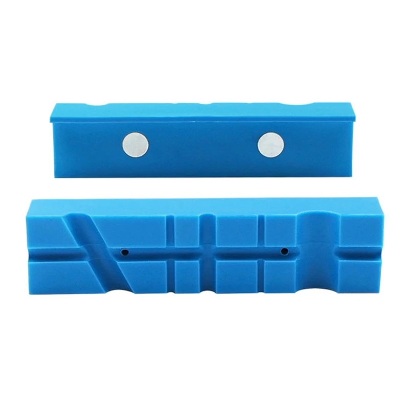 

1Pair Magnetic Soft Pad Jaws Rubber For Metal Vise 5.5Inch Bench Vice Vise Jaw Pads Protection Strip M89B
