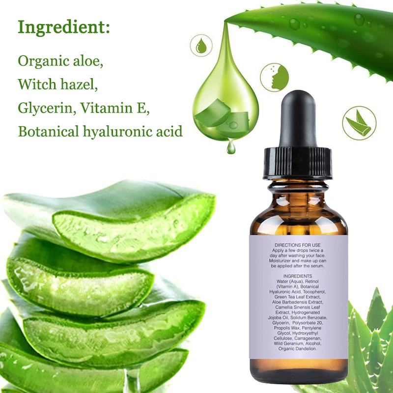 

Face Retinol Serum ECO finest Retinol 2.5% Facial Moisturizing Nourishing Anti Wrinkle Anti Aging Serum Remove Dark Spots