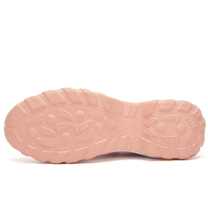 Кроссовки носки женские прогулочные дышащие сетчатые без застежки на платформе