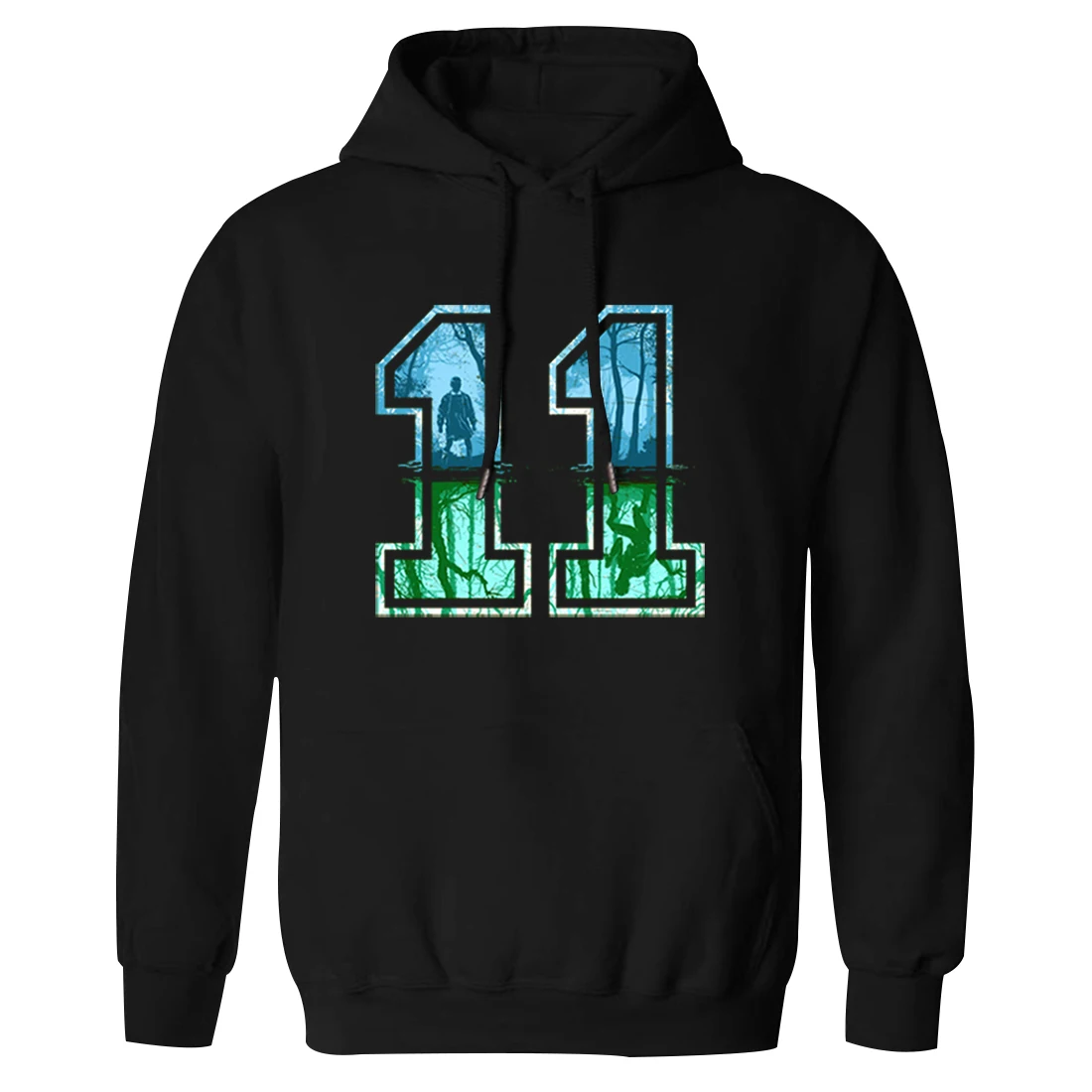 

No.11 Print Hooded Mens K-pop Male Sweatshirt Vintage Outwear Hipster Man's Clothing Tops Long Sleeve Casual Tracksuits Homme