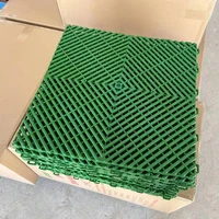 1 8cm thickness plastic grille splicing mat car wash room square floor drain grid non slip mat professional car beauty center