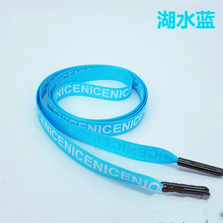 10mM 1meter Printed letters &quotNICE&quotGrosgrain Decoration Ribbon Shoelaces Sneaker Sport Shoes Lace Camping DIY ribbons | Дом и сад