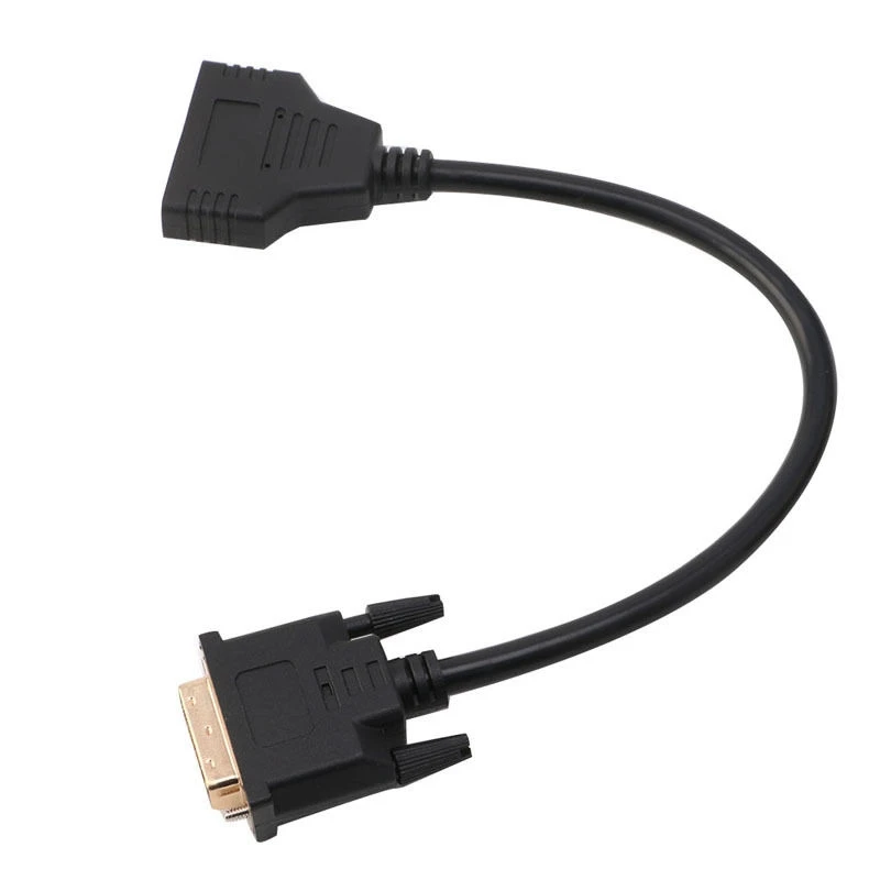 Dvi-D Male (24+1) To Two Hdmi Dual Female Y-Splitter Video Cable Adapter 30Cm |