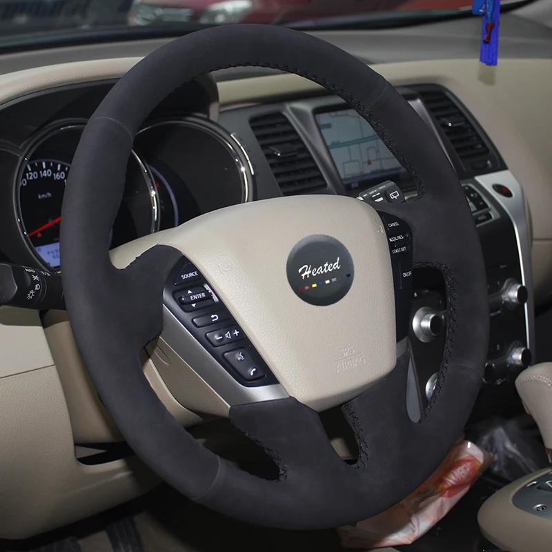 Оплетка на руль для Nissan Teana 2008 2012 Murano 2009 2014 capa para volante Tampa do carro|on the steering wheel|capa