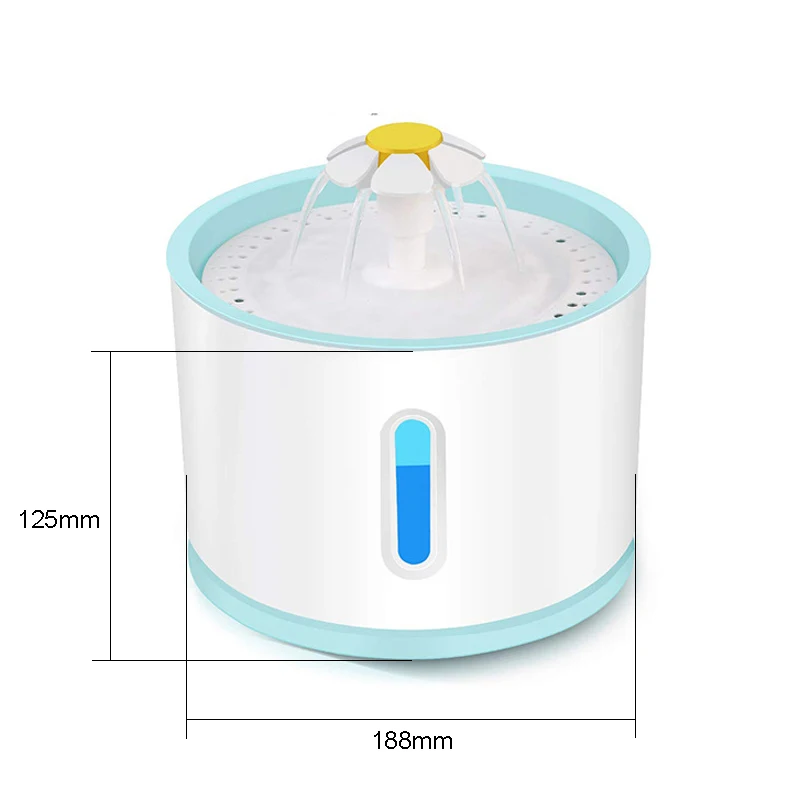 

2.4L Super Quiet Automatic Pet Dog Water Fountain USB Cat Drinking Fountain Drinker Feeder Bowl Pet Drinking Fountain Dispenser