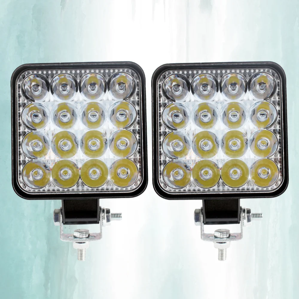 

2Pcs 48W Automotive LED Lens Super Bright Power Electric Eye Astern Auxiliary Lamp