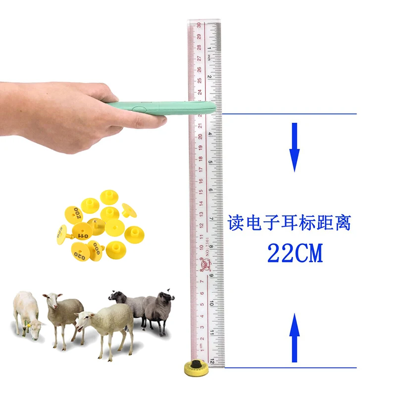 

Animal Microchip Reader Pet 125Khz 134.2Khz RFID Animal Tag Reader Handheld RFID Animal Reader Suitable for cats, dogs, sheep