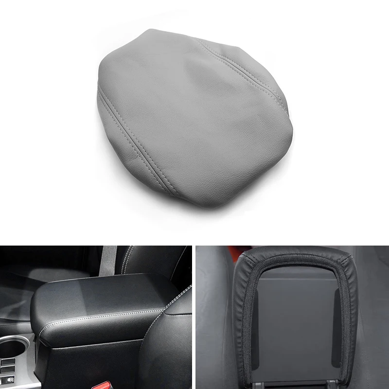 

Авто-Стайлинг внутренний микро-кожаная Центральная Управление крышкой крышка коробки подлокотника отделкой Эластичная лента для Toyota 4runner 2010 - 2017 2018 серый