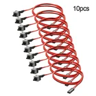 Кабель питания для ПК, 50 см, 2 контакта, кнопка включениявыключения, чехол для компьютера, перезапуск, высокое качество, 10 шт.