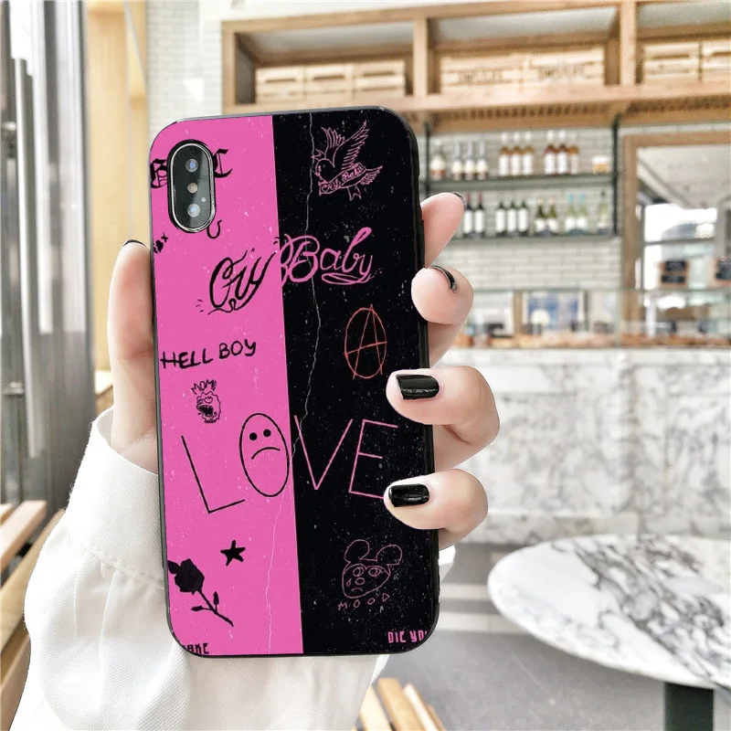 Lil Peep hellboy Life is Beautiful Cry Baby Мягкий силиконовый чехол для телефона iPhone X SE 5S 6s 7 8 Plus XR XS