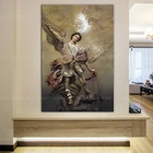 St. Michael The Archangel плакат декоративной живописи холст стены искусство гостиной постеры спальня картина для домашнего декора
