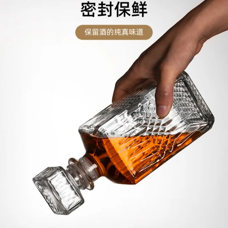 

transparent color home whiskey glass bottle party club wine whiskey Decanter 0902-16