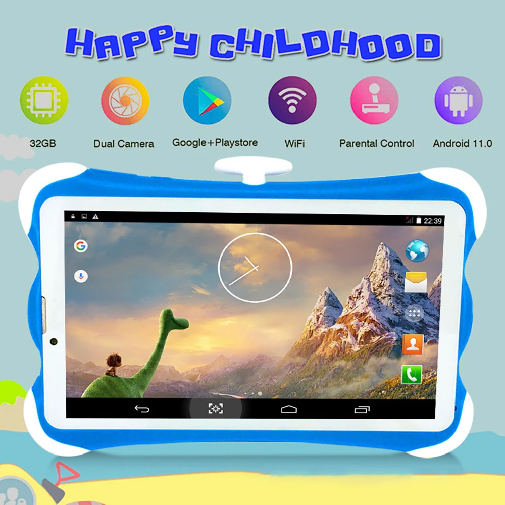 7-inch high-definition children’s tablet 1GB+8GB quad-core Android Wifi design children’s tablet