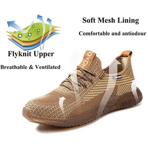 Safety Shoes Steel Toe Cap Safety Boots Trainers Puncture Proof Sneakers Breathable Lightweight for Men and Women