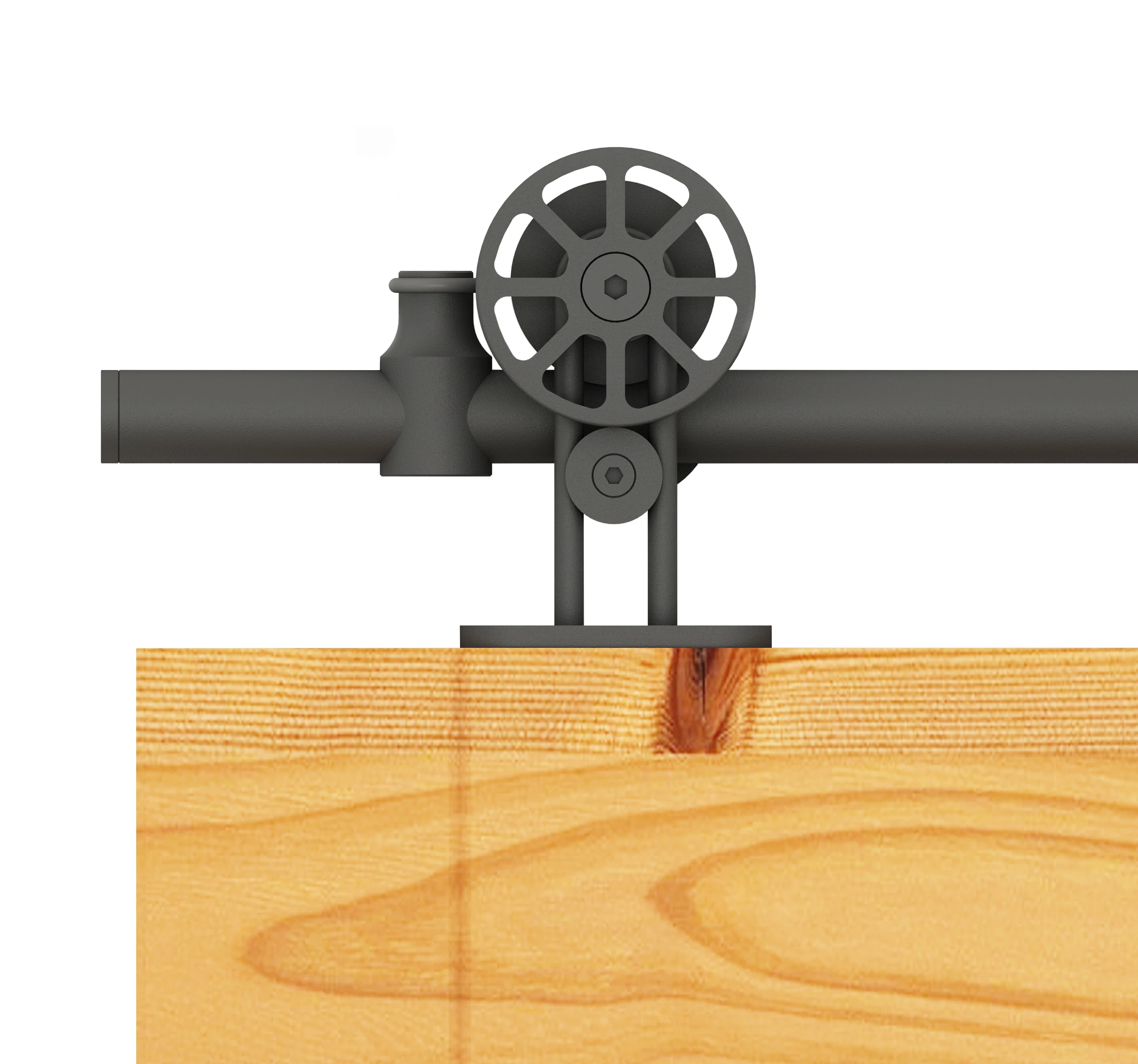 DIYHD черная круглая скользящая направляющая Верхнее Крепление спицевое