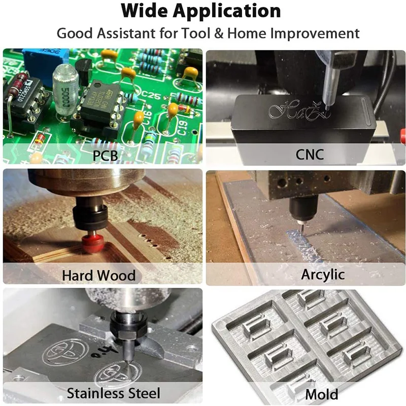 20 шт. фрезерные Фрезы с ЧПУ Концевая фреза роторные заусенцы гравировальный