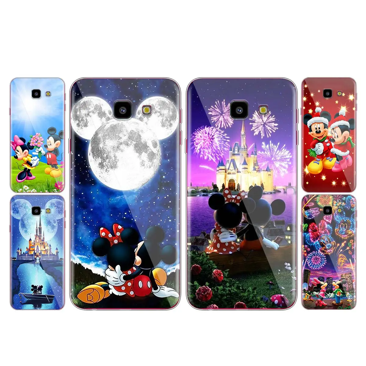 

Mickey Minnie cute for Samsung Galaxy J2 J3 J4 Core J5 J6 J7 J8 Prime duo Plus 2018 2017 Soft Transparent Phone Cover
