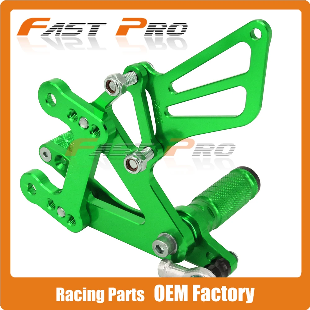 CNC Мотоцикл Регулируемые штифты для заготовки педали отдыха для KAWASAKI ZX6R ZX-6R ZX 6R 2003 2004 03 04